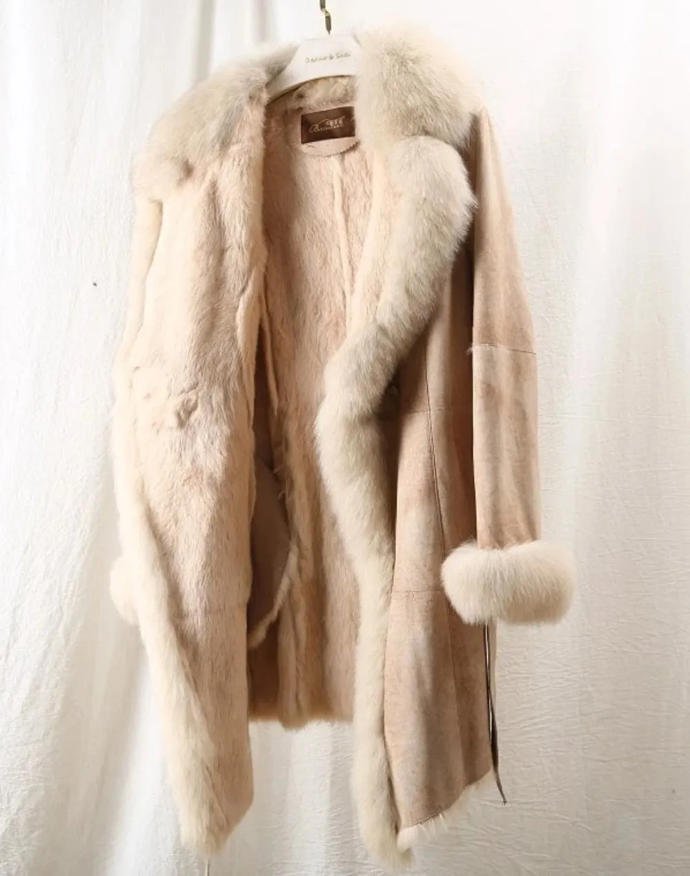 Women's Winter Casual Warm Slim Warm Coat With Rabbit Fur
