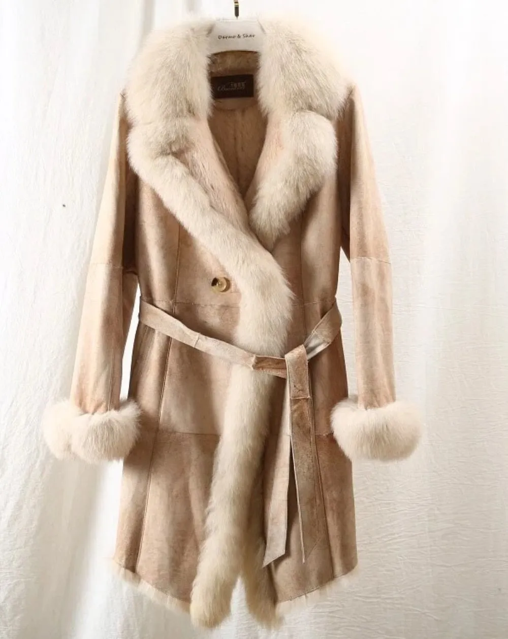 Women's Winter Casual Warm Slim Warm Coat With Rabbit Fur