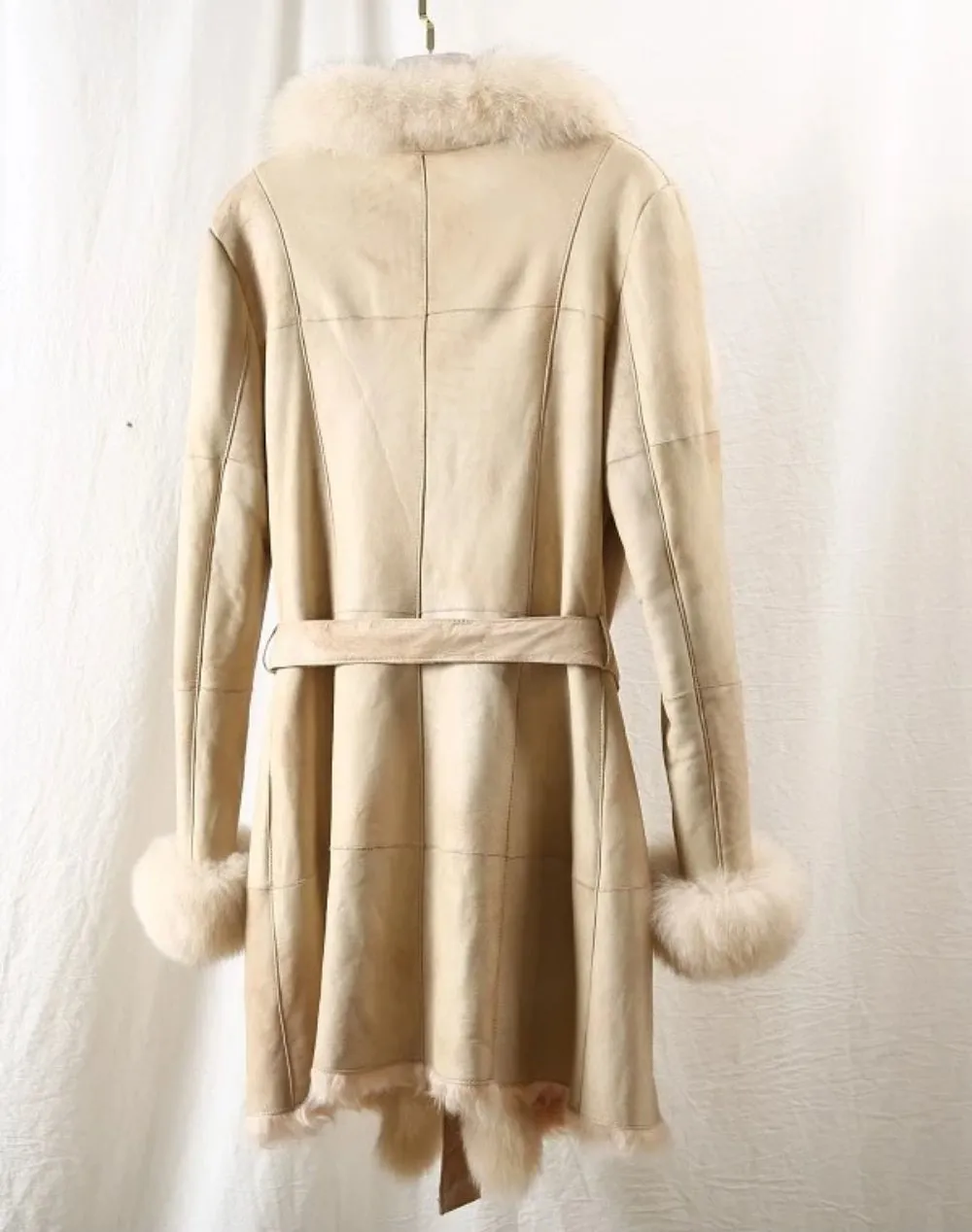 Women's Winter Casual Warm Slim Warm Coat With Rabbit Fur