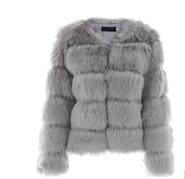 Women's Winter Vintage Fluffy Faux Fur Coat