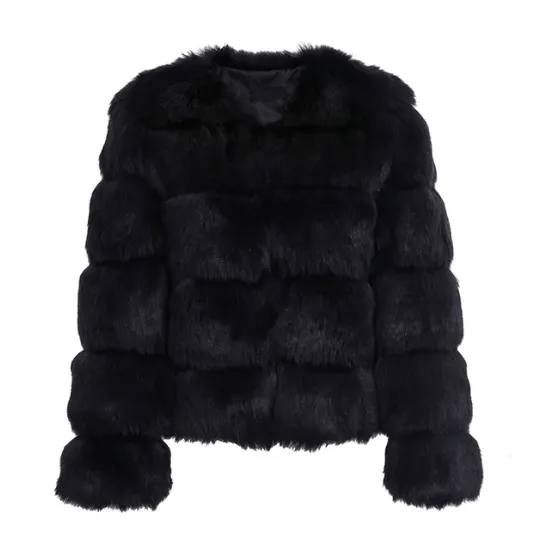 Women's Winter Vintage Fluffy Faux Fur Coat
