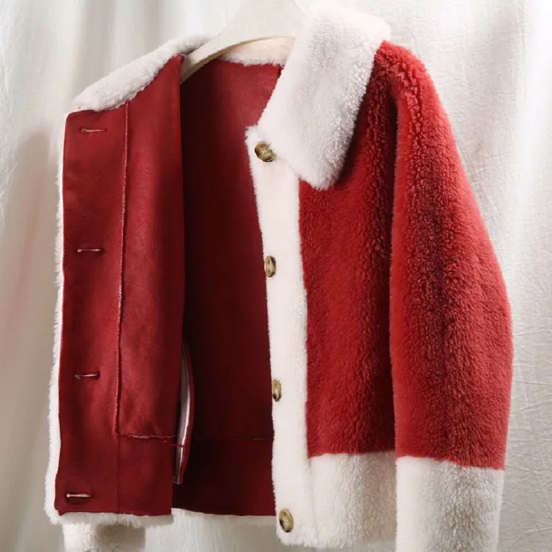Women's Winter Warm Slim Wool Short Coat