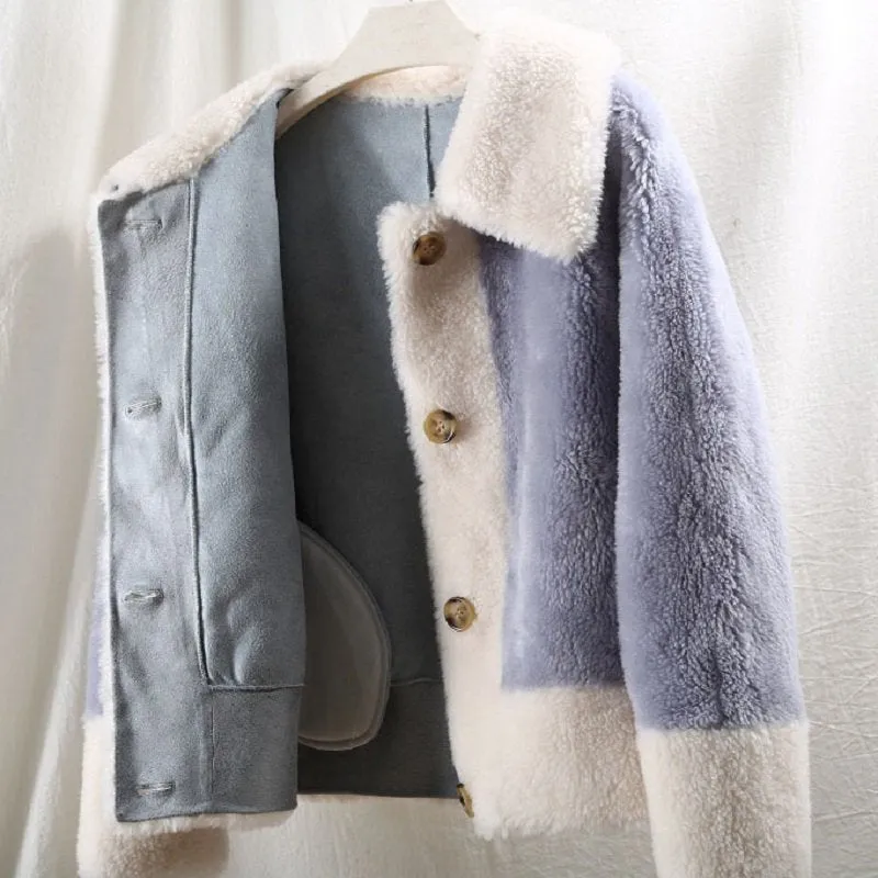 Women's Winter Warm Slim Wool Short Coat