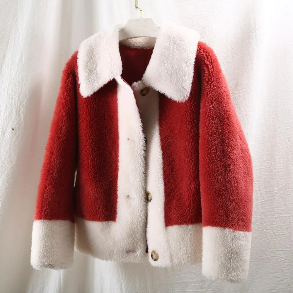 Women's Winter Warm Slim Wool Short Coat