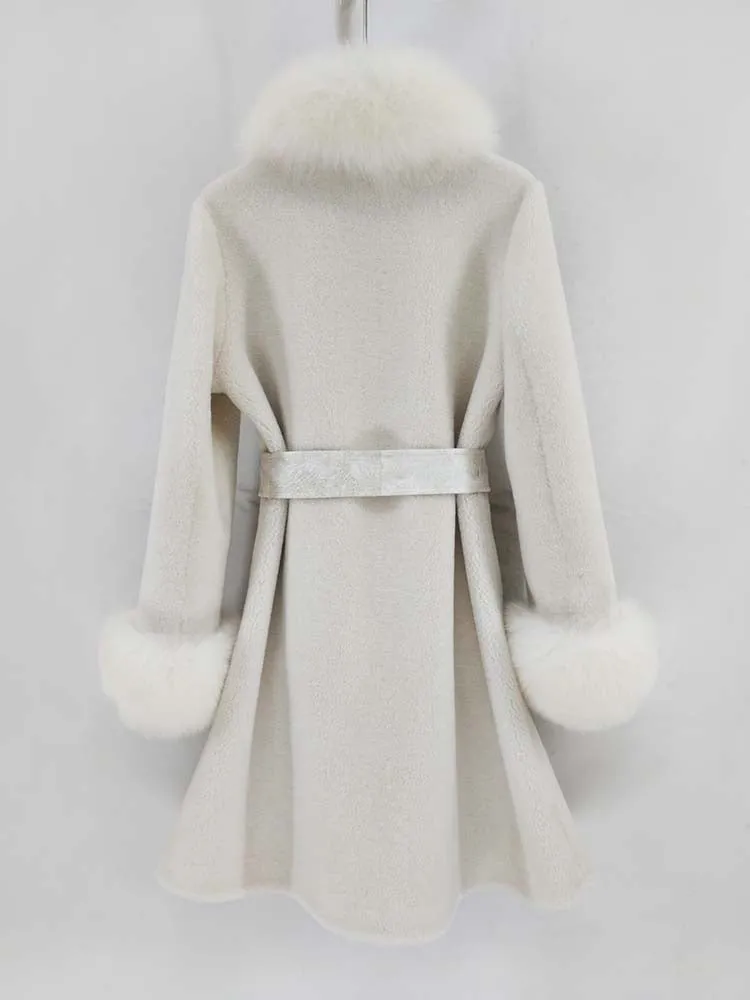Women's Winter Wool Thick Slim Long Coat