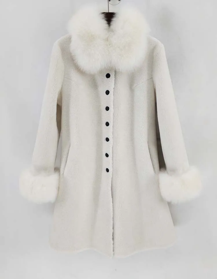 Women's Winter Wool Thick Slim Long Coat