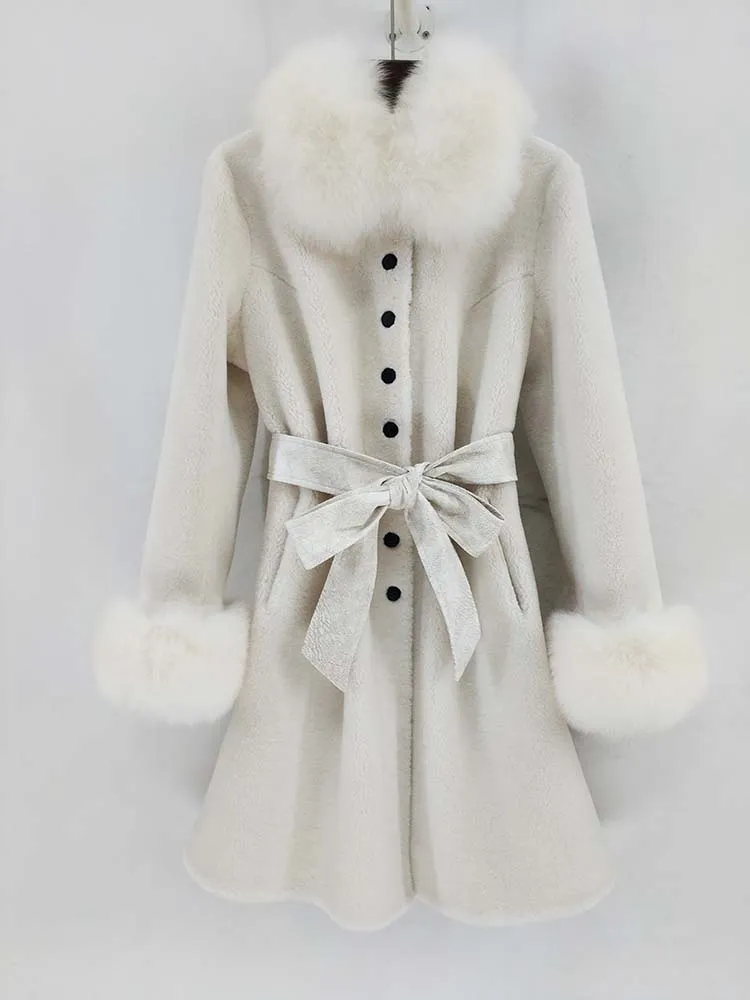 Women's Winter Wool Thick Slim Long Coat
