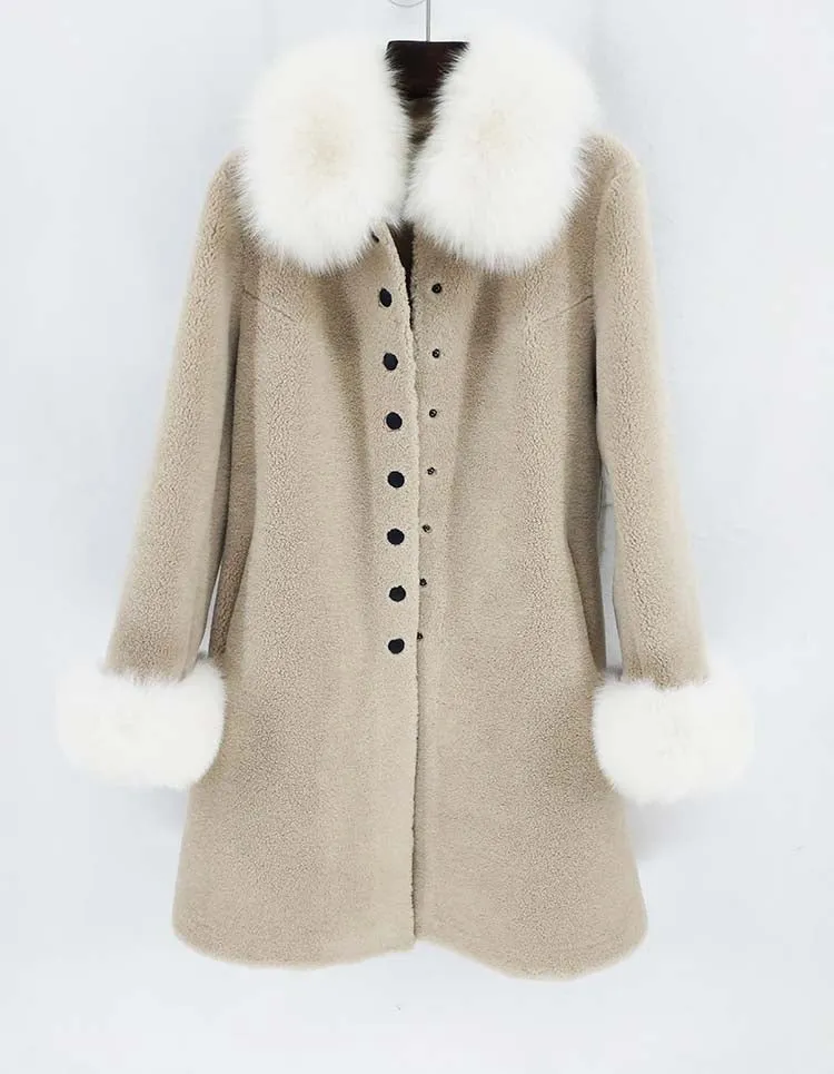 Women's Winter Wool Thick Slim Long Coat