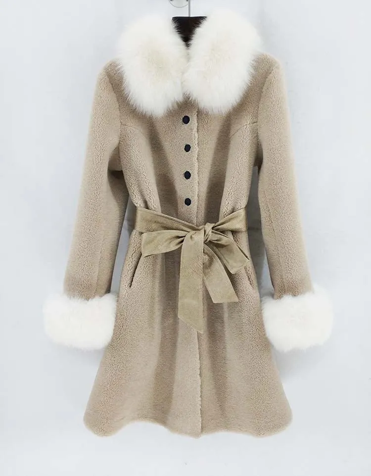 Women's Winter Wool Thick Slim Long Coat