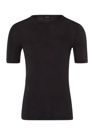 Woolen Silk M Wool and Silk Fitted T-Shirt  | Anthrazit 73401-176